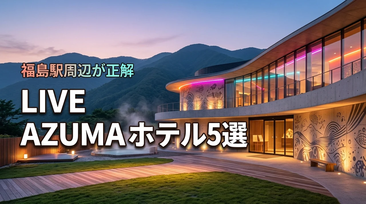 LIVE AZUMAのホテル選びは福島駅周辺が正解！おすすめ宿5選と予約のコツ