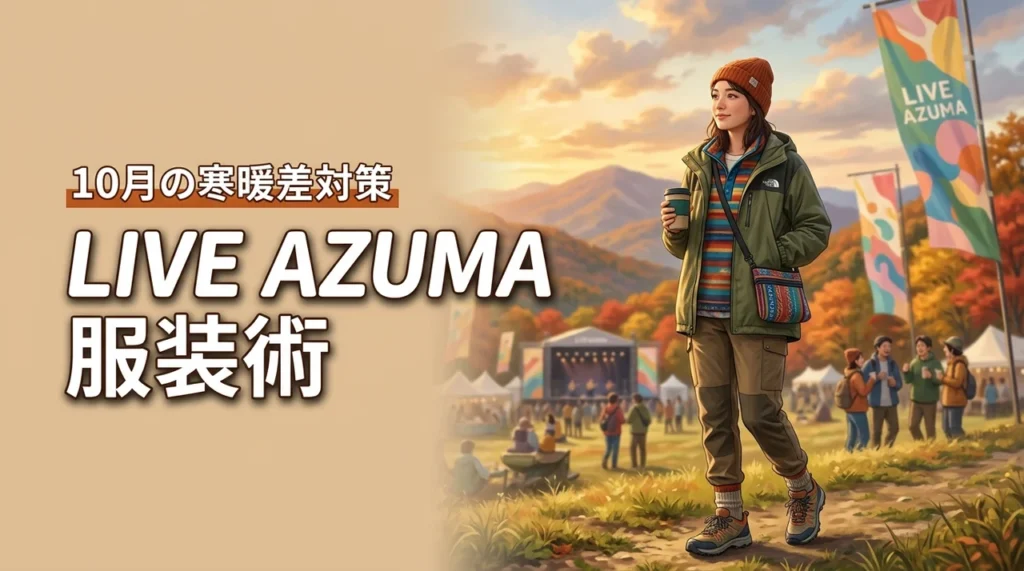 LIVE AZUMAの服装は昼夜の寒暖差対策が命！10月福島を快適に過ごすレイヤード術