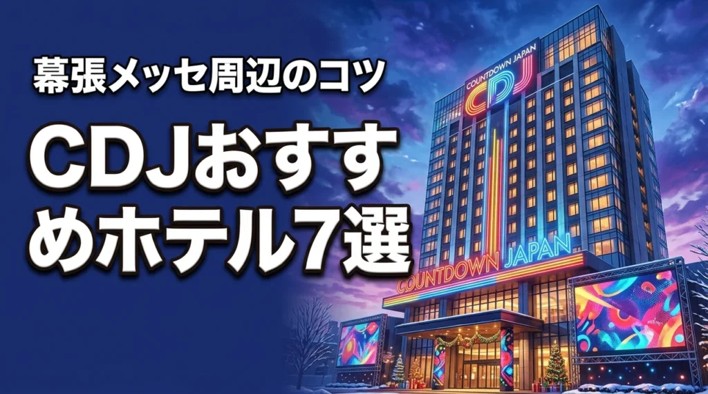 COUNTDOWN JAPANのホテルおすすめ7選！幕張メッセ周辺で宿を選ぶコツ