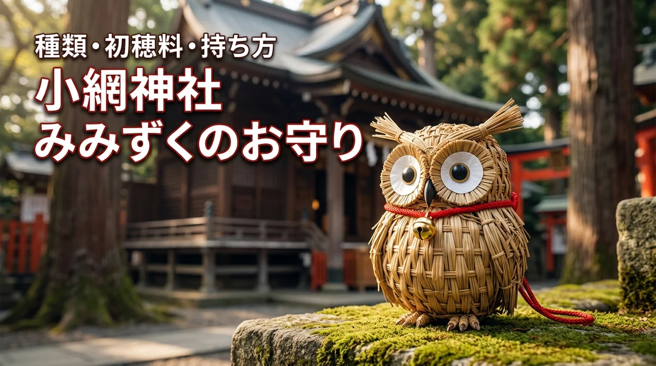 小網神社のみみずくのお守りで強運を掴む！種類や初穂料、正しい持ち方を徹底網羅