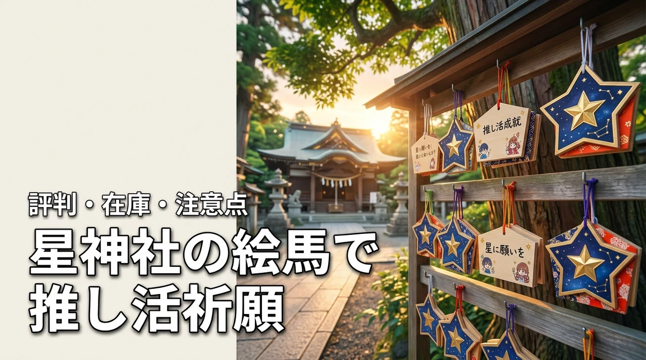 星神社の絵馬は推し活にご利益あり？評判や在庫状況と参拝時の注意点まとめ