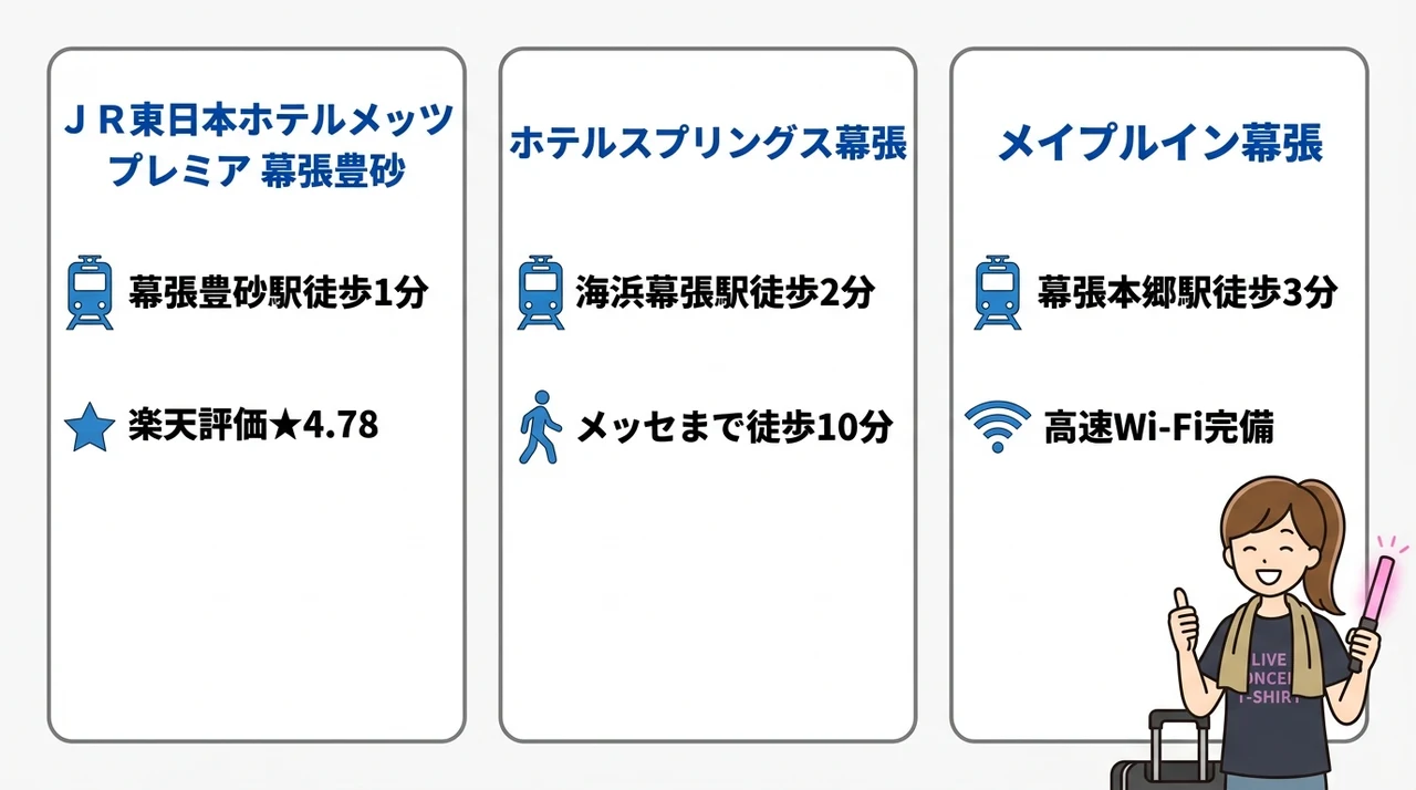 幕張メッセ周辺で安く泊まれる混雑回避の穴場ホテル3選