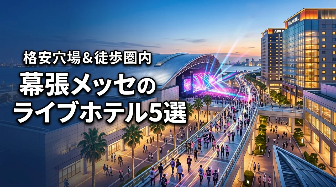 幕張メッセのライブに便利なホテル5選!安い穴場や徒歩圏内のおすすめを網羅