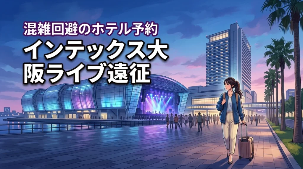 インテックス大阪のライブ遠征で失敗しないホテル予約！終演後の混雑を避けるコツ