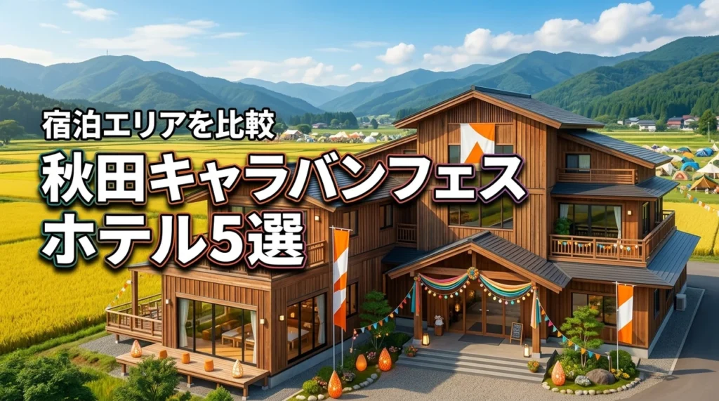 秋田CARAVAN MUSIC FESのホテル5選！おすすめ宿泊エリアを比較