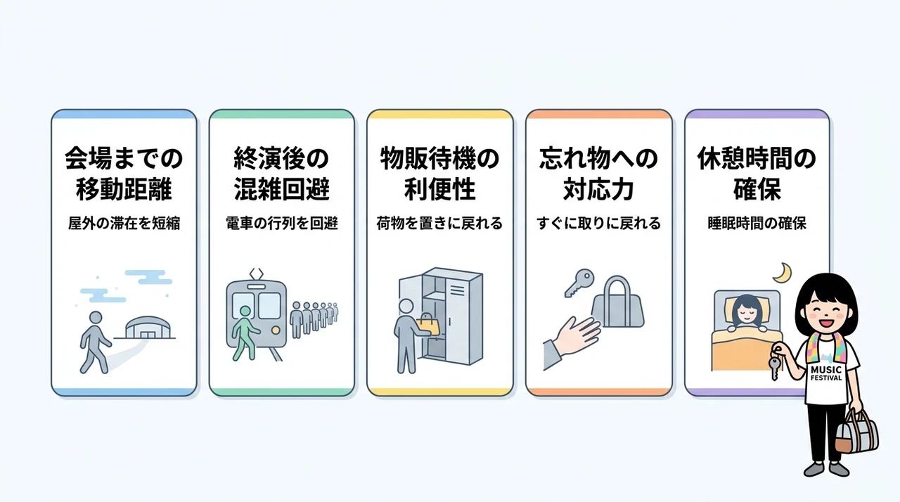 響都超特急の会場周辺に宿泊するメリット5つ