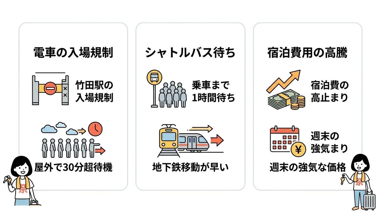 響都超特急で京都駅周辺に泊まるデメリット3つ