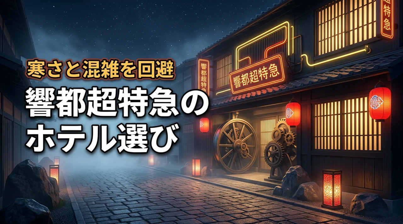 響都超特急のホテル選びで迷ったら?冬の寒さや混雑を回避する宿泊エリアを解説