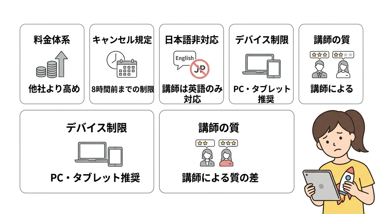 契約前にチェック！Novakidの5つのデメリット