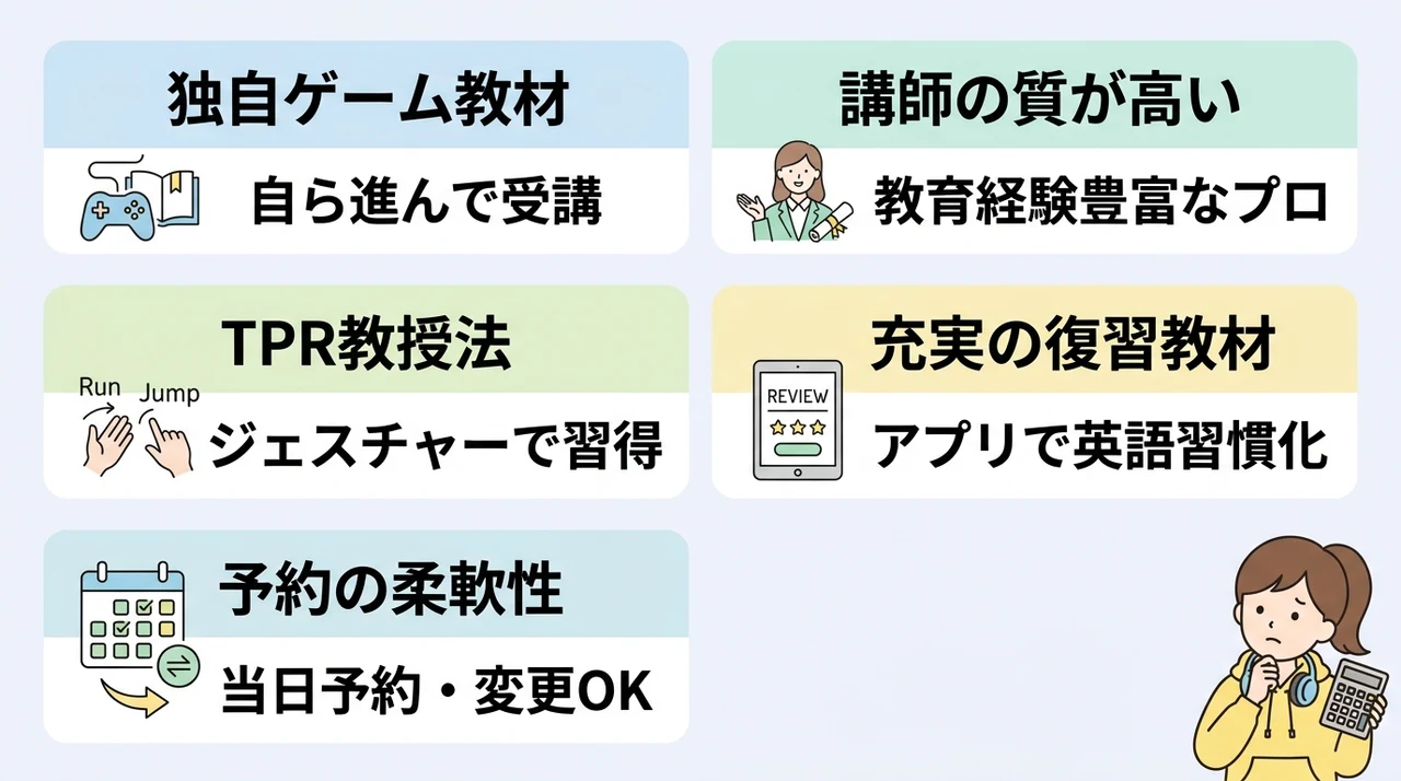 高い月謝でもNovakidが選ばれる5つのメリット