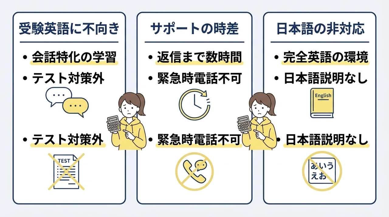 Novakidの入会前に確認したい3つのデメリット
