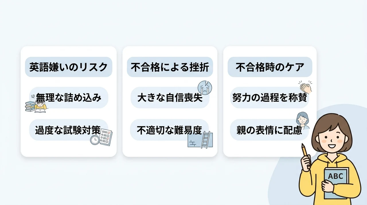 子供が英検を受験する際に注意すべき3つのデメリット