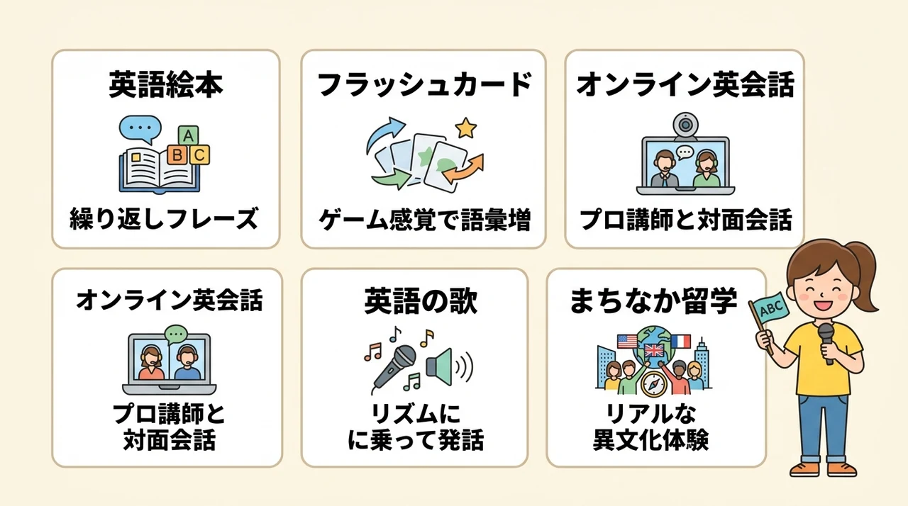 おすすめの子供向け英語アウトプット手段5選