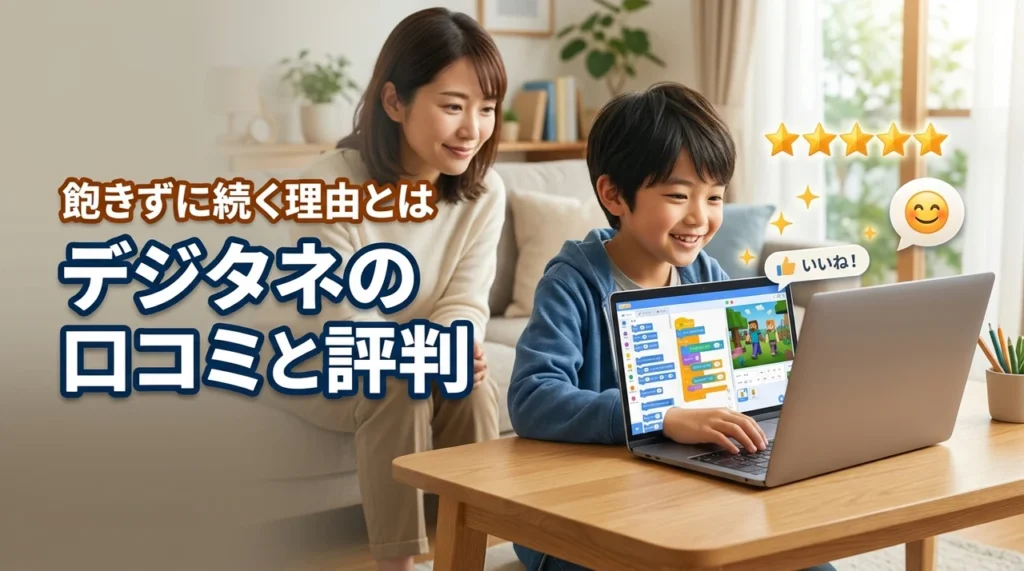 デジタネの口コミは良い？悪い評判や子供が飽きずに続けられる理由とは