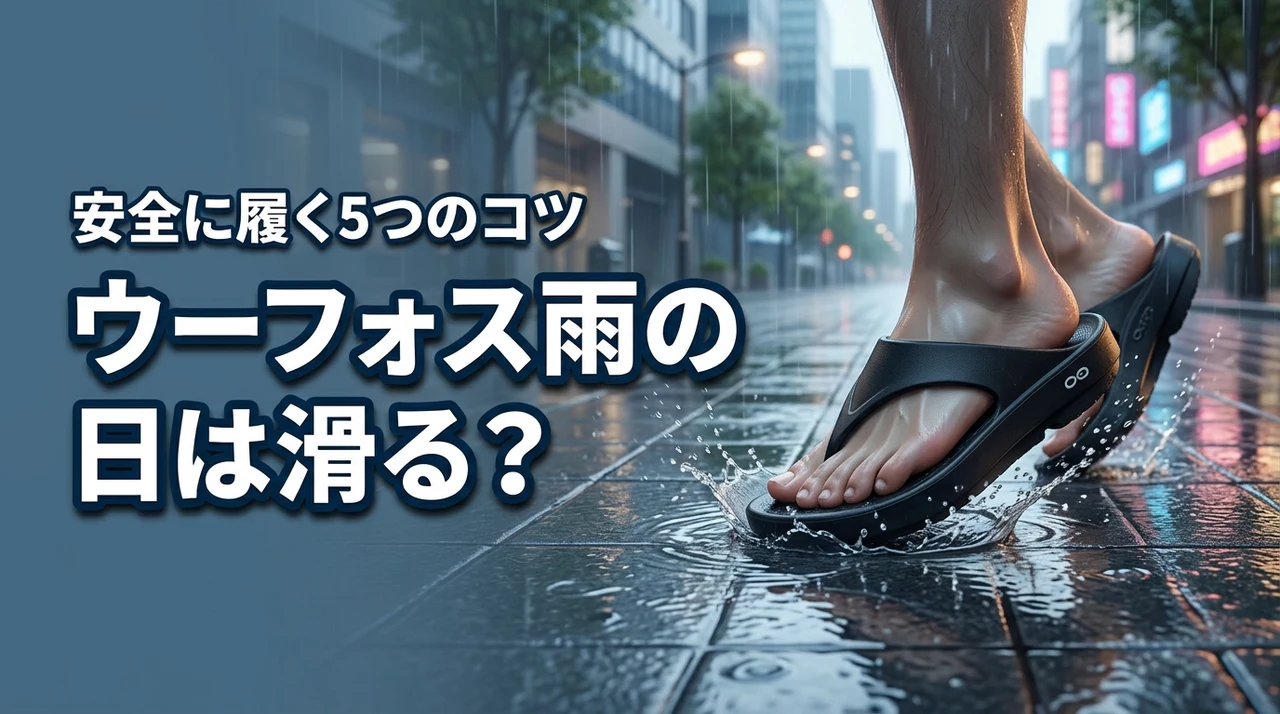 ウーフォスは雨の日だと滑る?安全に履くための5つのコツを正直レビュー